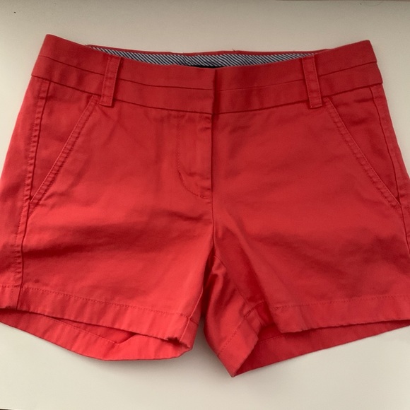 VGUC J. Crew 00 Watermelon Colored Chino Shorts - Picture 3 of 4